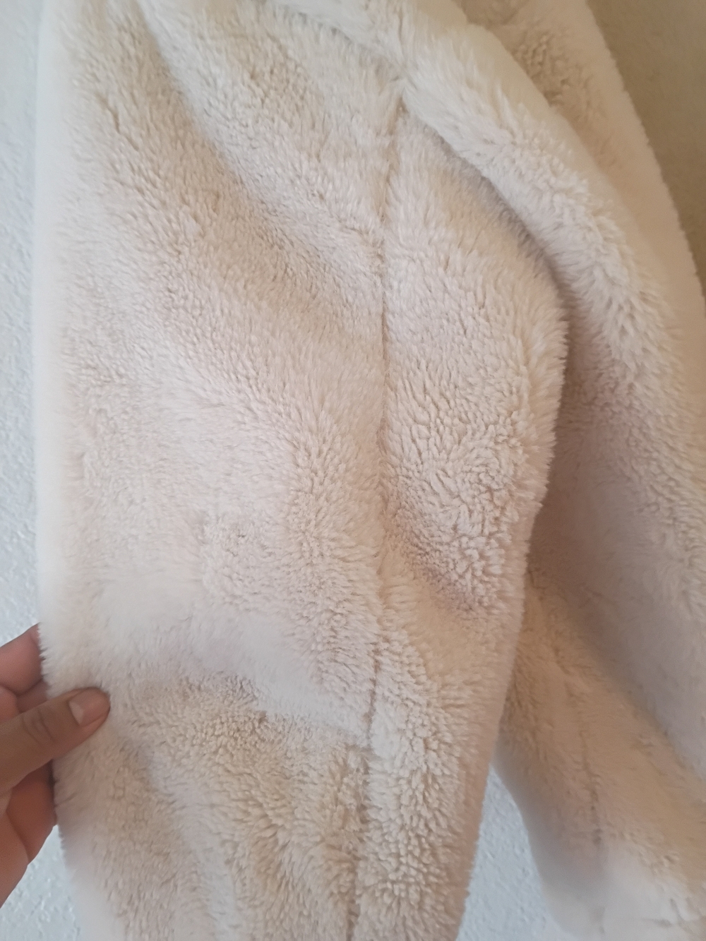 Jou Jou Plush Teddy Jacket in Cream - Picture 12 of 12